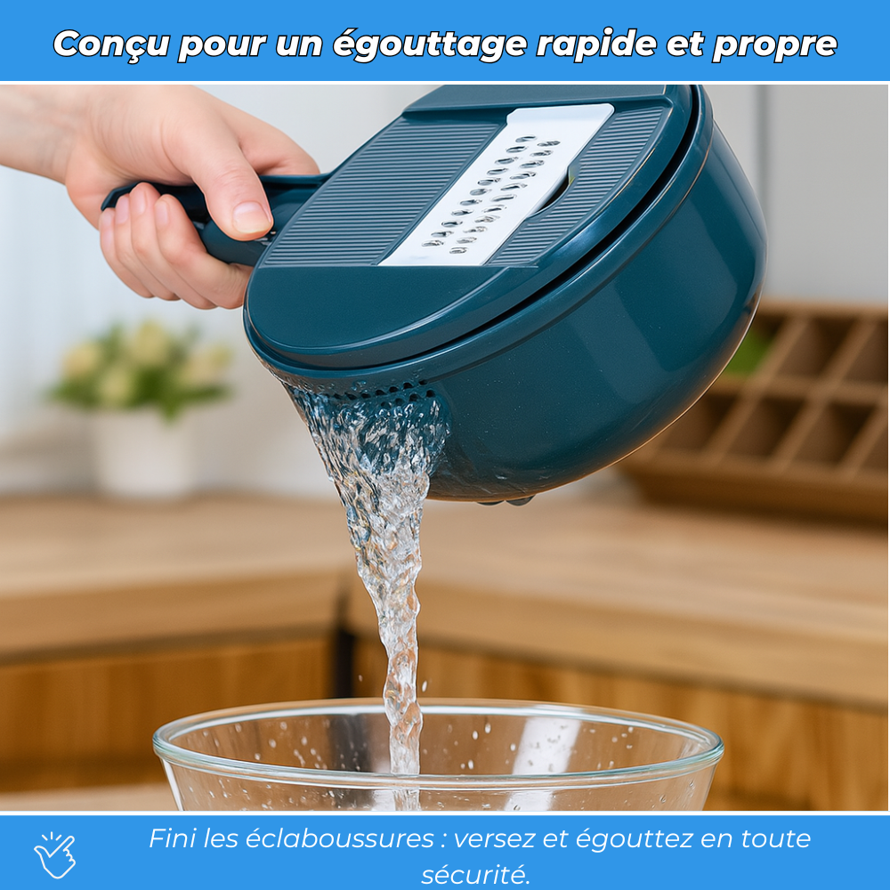 Hachoir et Coupe-Légumes Ultra Polyvalent 12 en 1