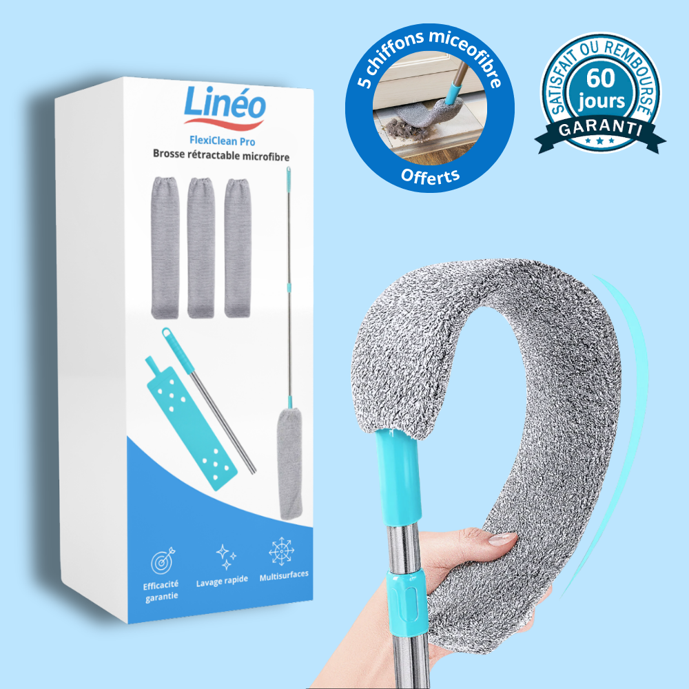 FlexiClean Pro - Brosse rétractable en microfibre