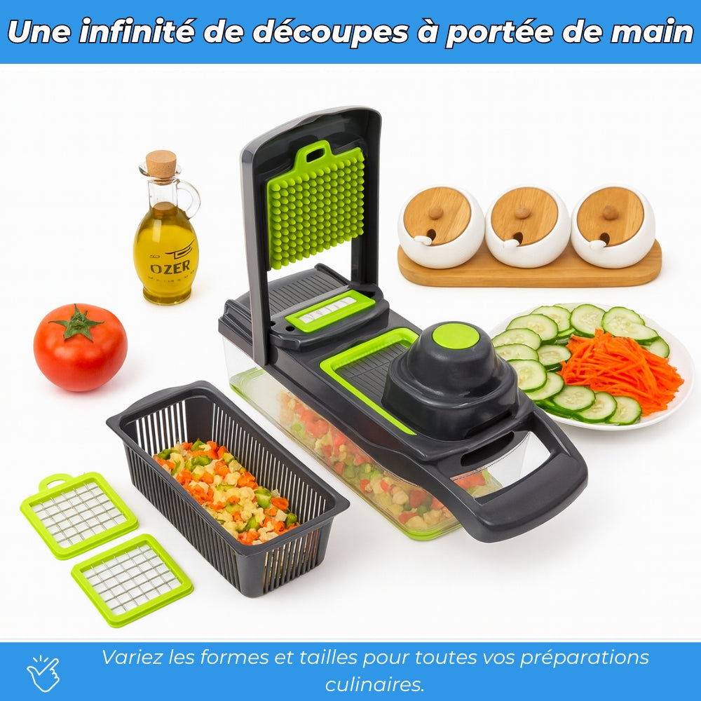 Hachoir professionnel - Coupe légumes 16 en 1