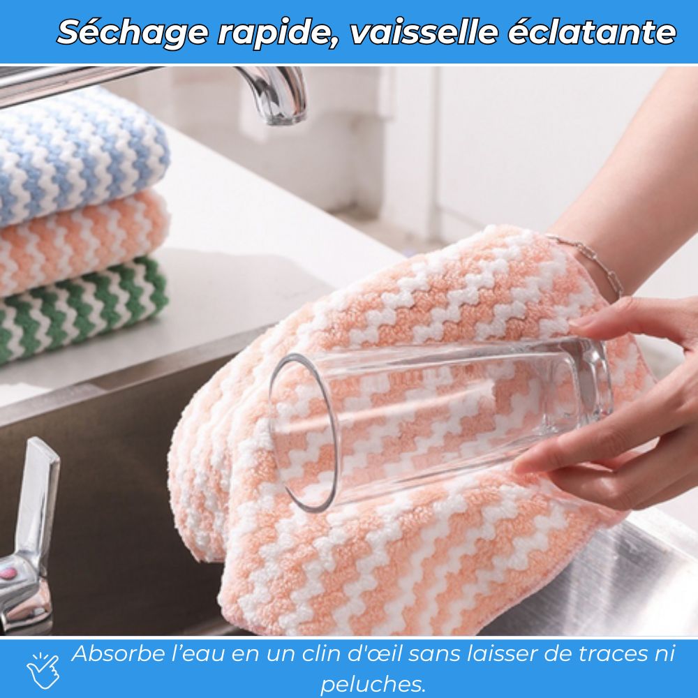 ChiffonMax | Chiffon Anti-trace et Anti-calcaire, Ultra-absorbant
