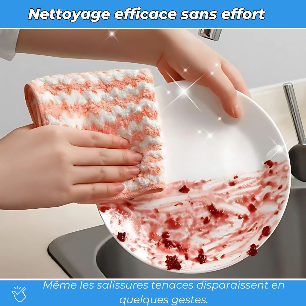 ChiffonMax | Chiffon Anti-trace et Anti-calcaire, Ultra-absorbant