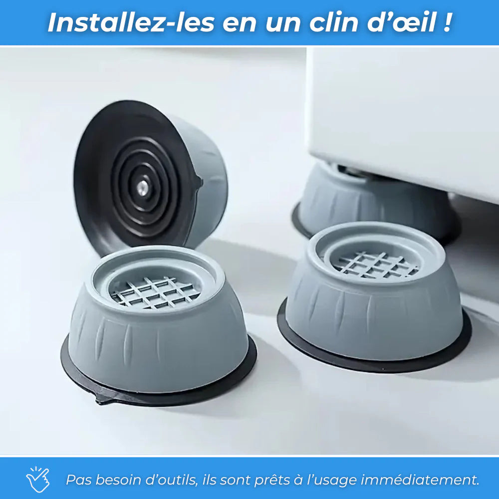 Coussineo - Patins Anti-Vibrations (Lot de 4 Pièces)