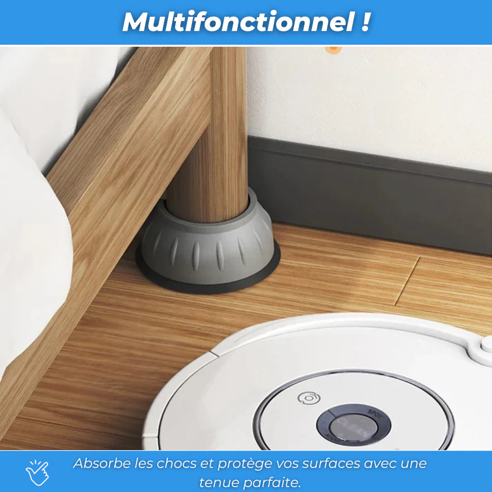 Coussineo - Patins Anti-Vibrations (Lot de 4 Pièces)