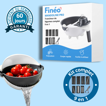 Mandoline Pro - Coupe légumes 9 en 1