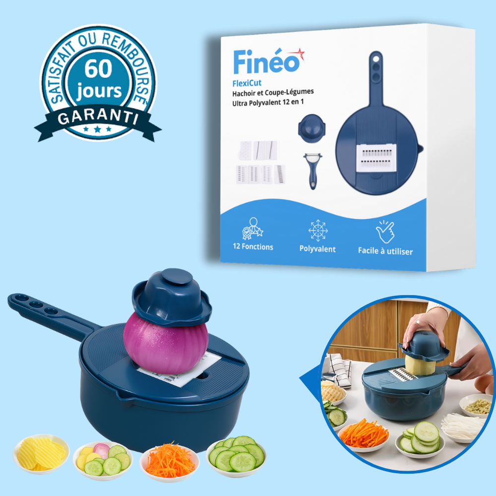 Hachoir et Coupe-Légumes Ultra Polyvalent 12 en 1