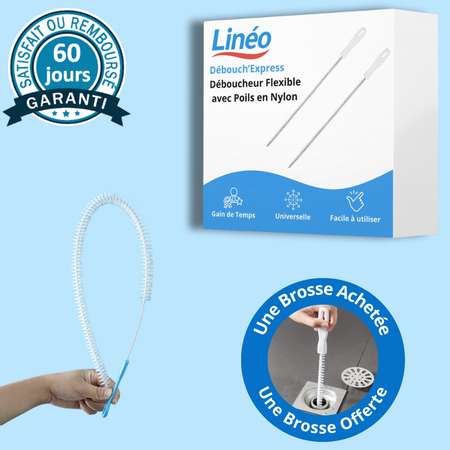 Débouch'Express - Déboucheur Flexible avec Poils en Nylon (Lot de 2)